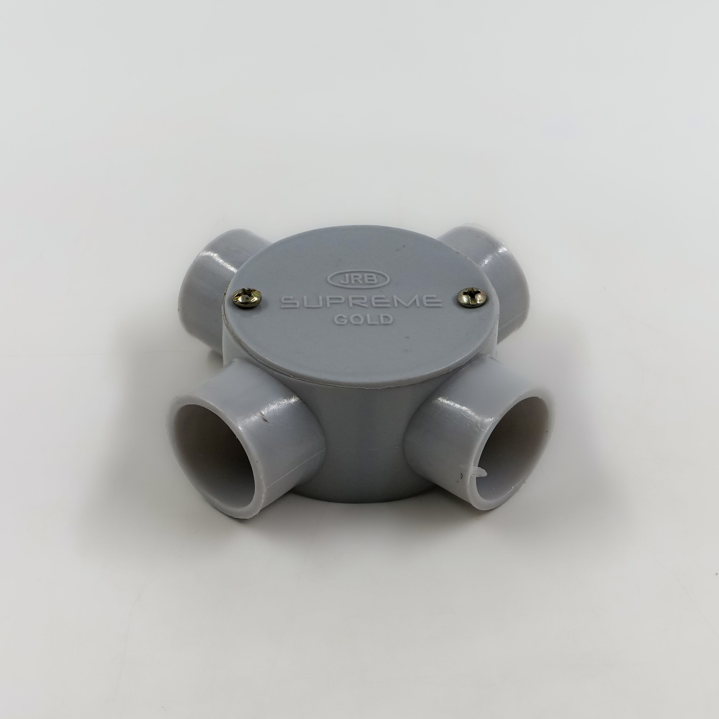 JRB Suppreme - 25Mm Conduit Junction Box 4 Way (Gray)